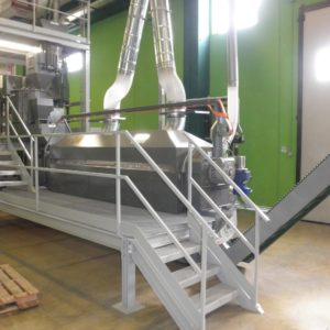 Rotary Fluid Bed Drying